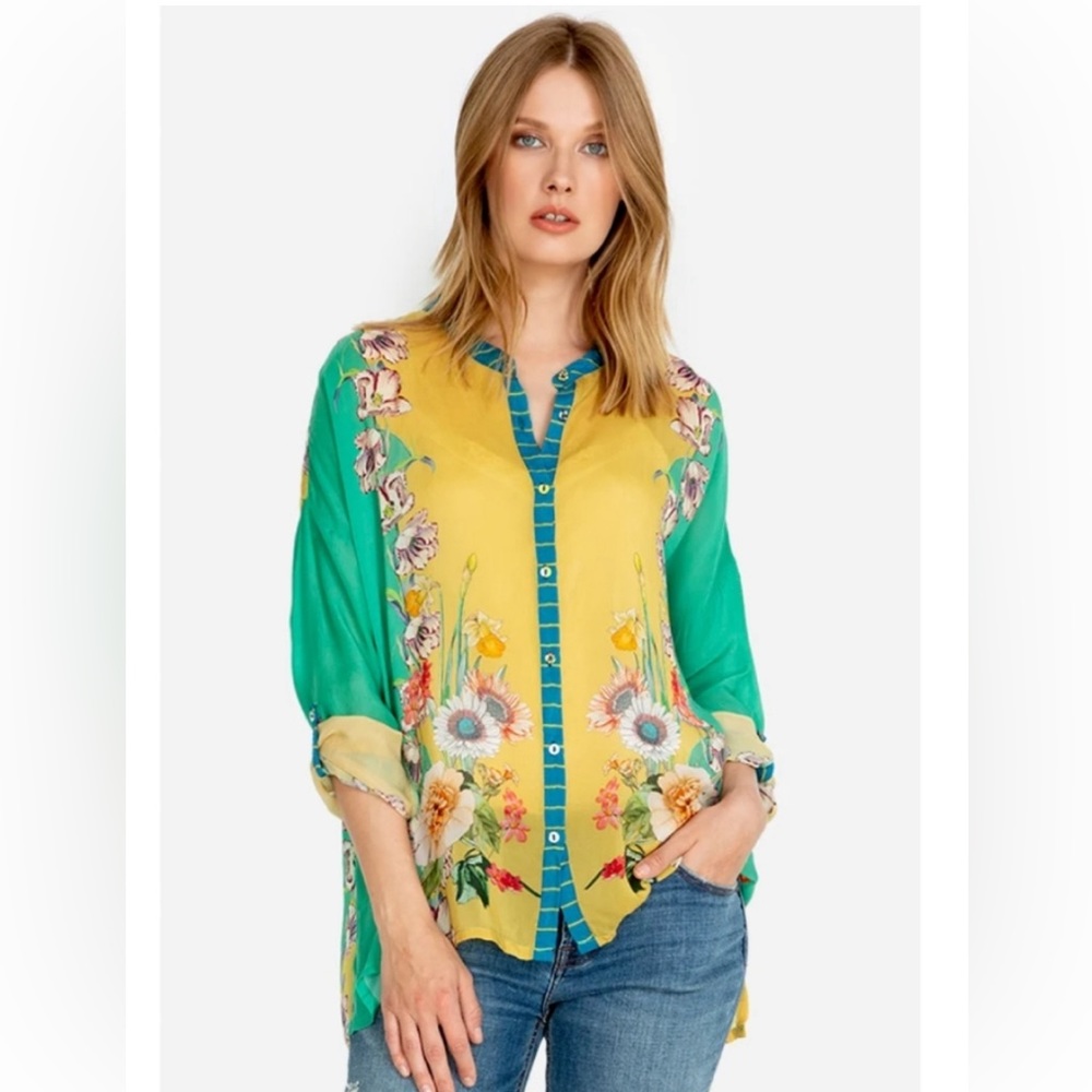 Johnny Was blouse XL
